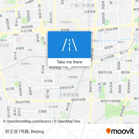 郑王坟1号路 map