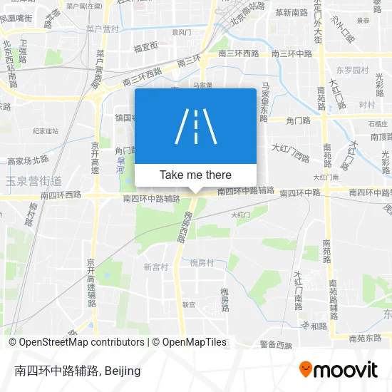 南四环中路辅路 map