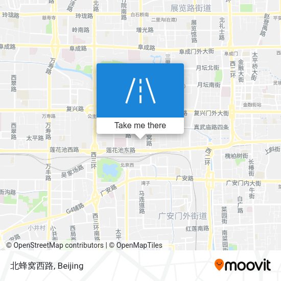 北蜂窝西路 map