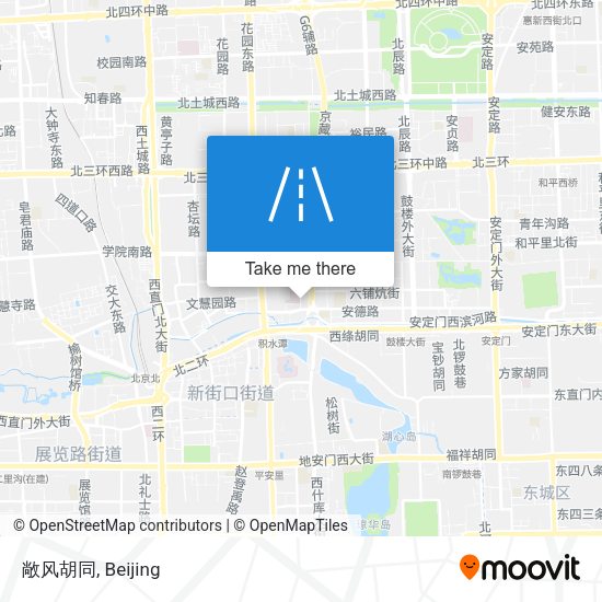 敞风胡同 map
