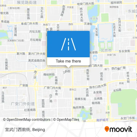 宣武门西前街 map