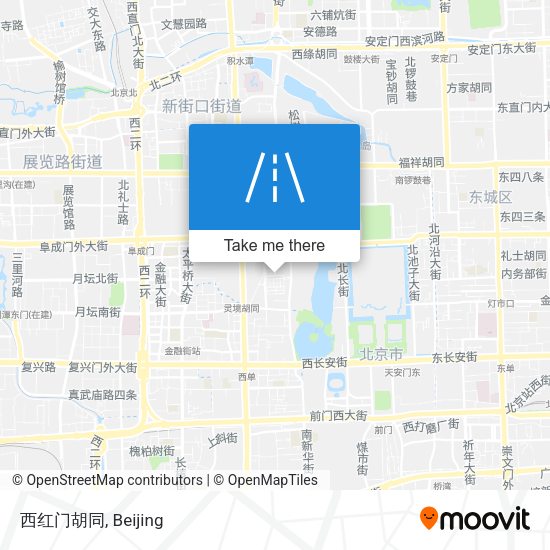 西红门胡同 map