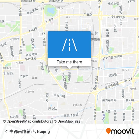 金中都南路辅路 map