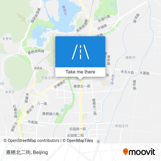 雁栖北二街 map