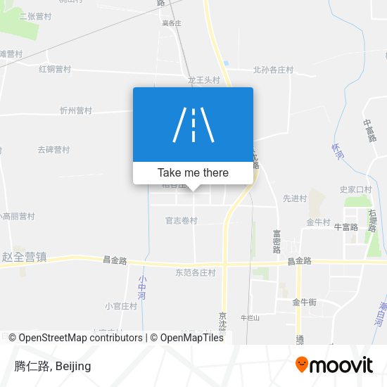 腾仁路 map