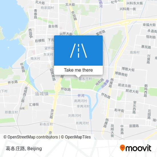 葛各庄路 map