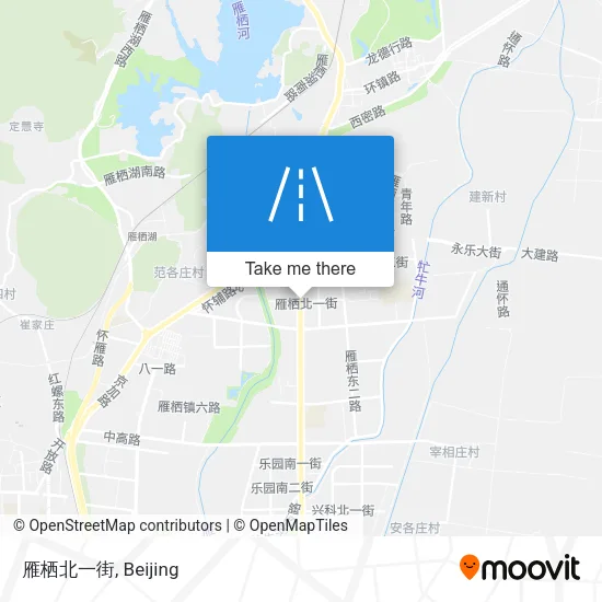 雁栖北一街 map