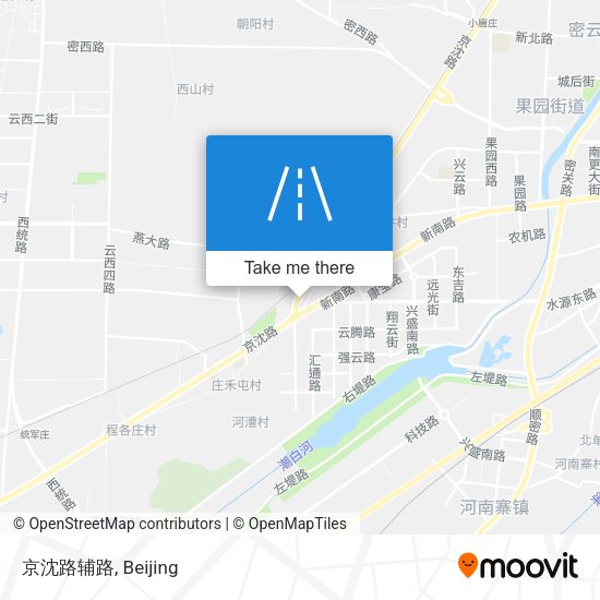京沈路辅路 map