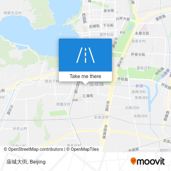 庙城大街 map