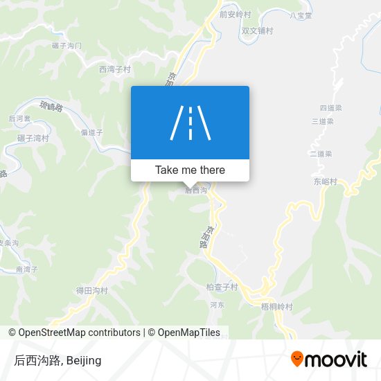 后西沟路 map