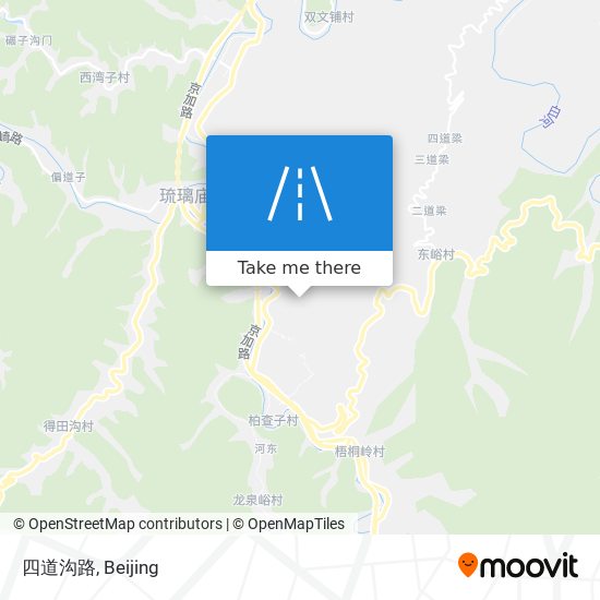 四道沟路 map