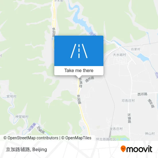 京加路辅路 map