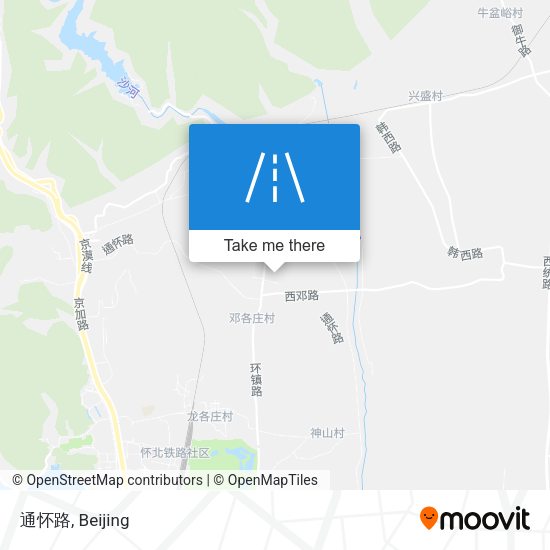 通怀路 map