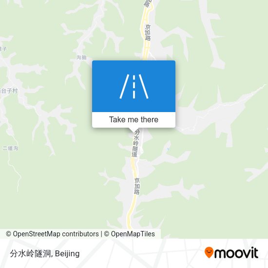 分水岭隧洞 map