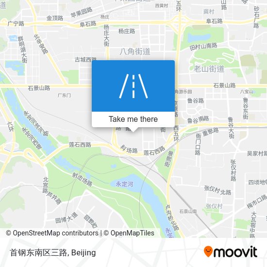 首钢东南区三路 map