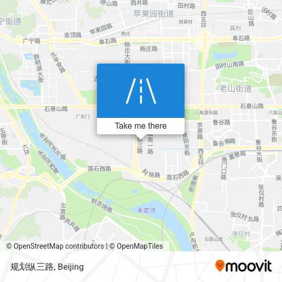 规划纵三路 map