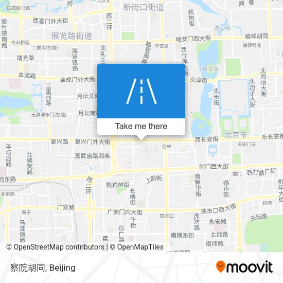 察院胡同 map