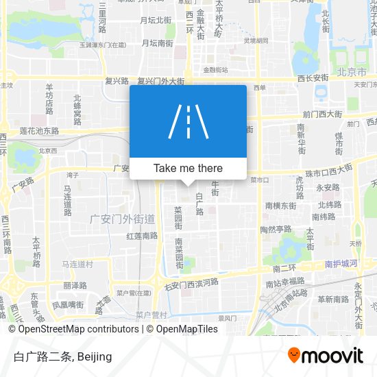 白广路二条 map