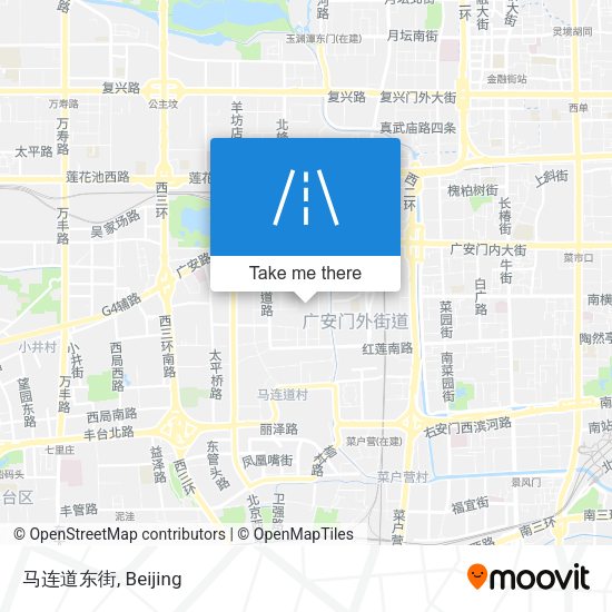 马连道东街 map