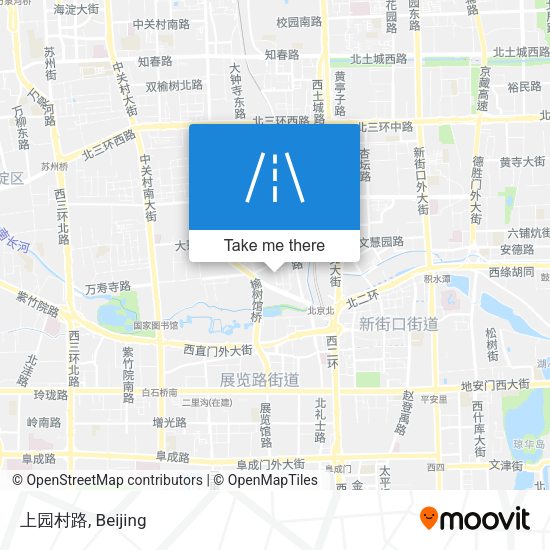 上园村路 map
