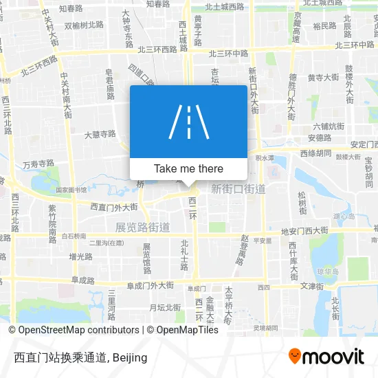 西直门站换乘通道 map