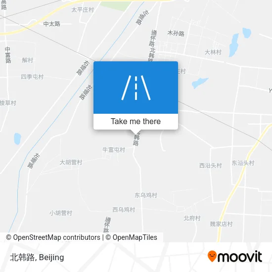 北韩路 map