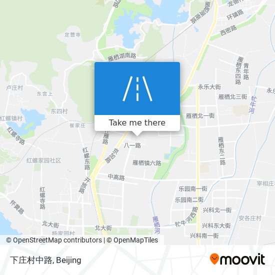 下庄村中路 map