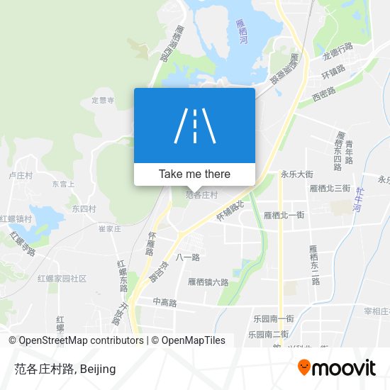 范各庄村路 map
