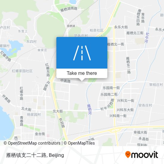 雁栖镇支二十二路 map