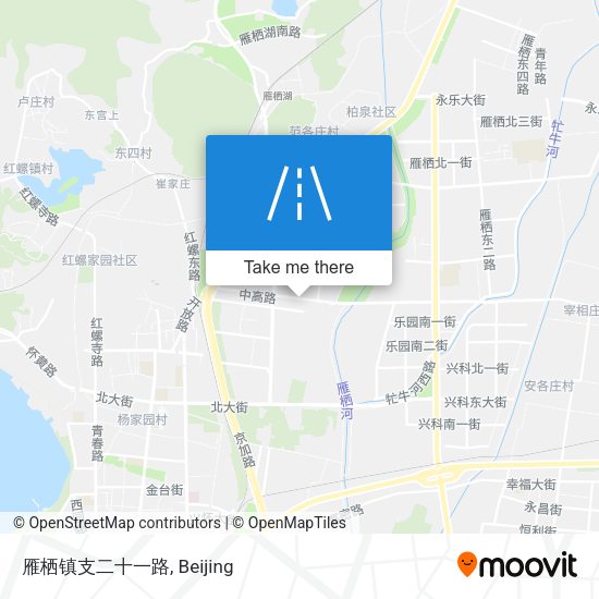 雁栖镇支二十一路 map
