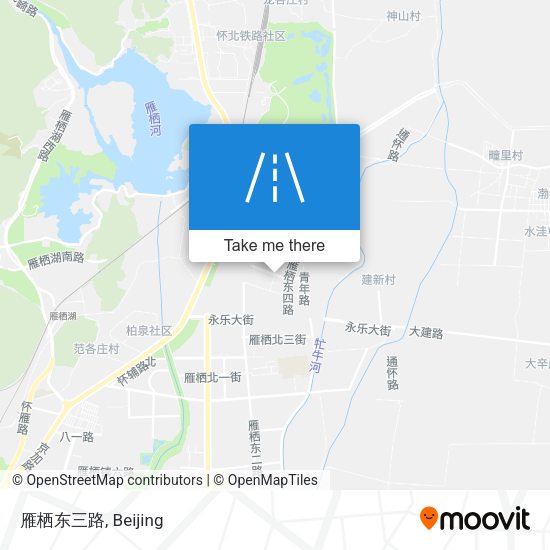 雁栖东三路 map