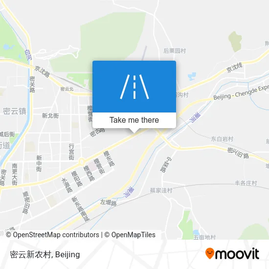 密云新农村 map