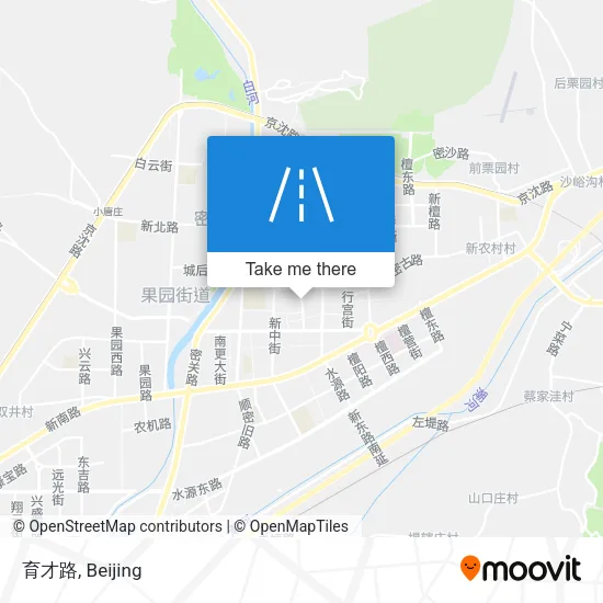 育才路 map