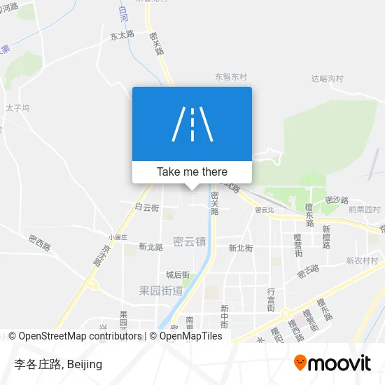 李各庄路 map