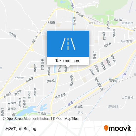 石桥胡同 map