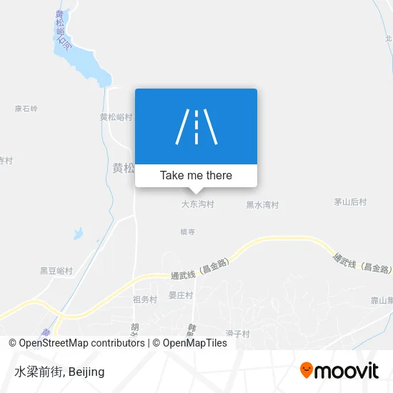 水梁前街 map