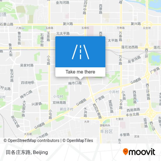田各庄东路 map