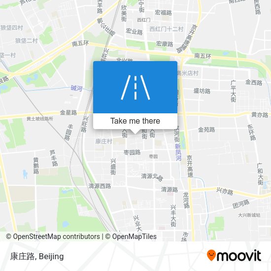 康庄路 map