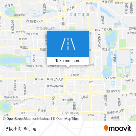 学院小街 map