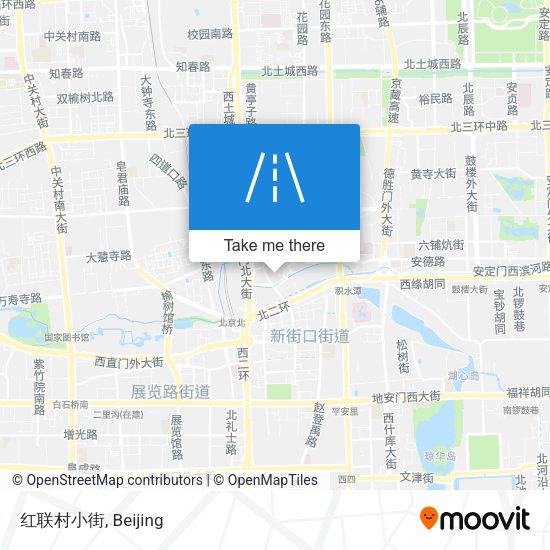 红联村小街 map