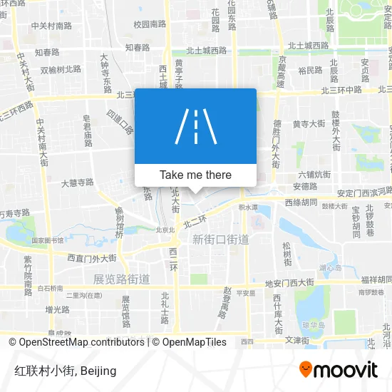 红联村小街 map