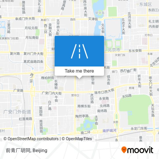 前青厂胡同 map