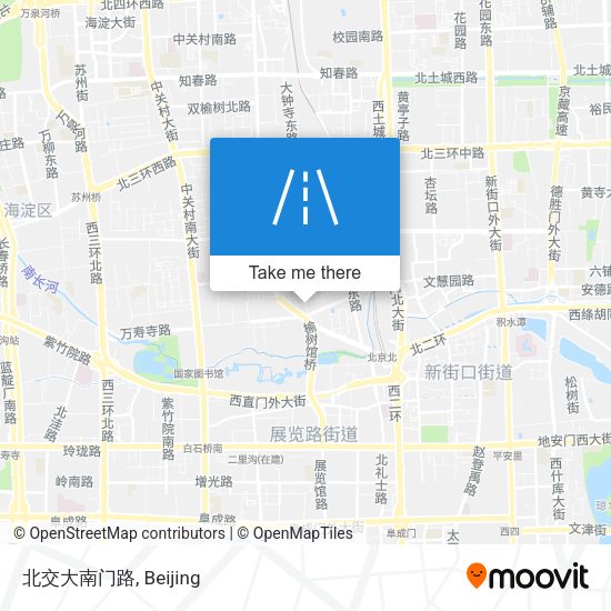 北交大南门路 map