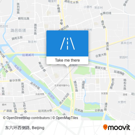 东六环西侧路 map