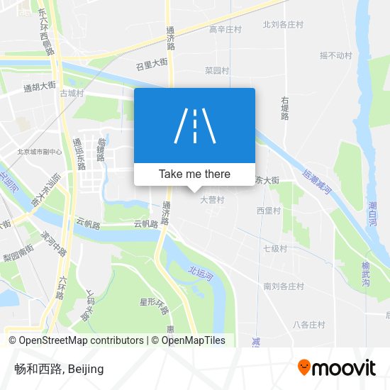畅和西路 map