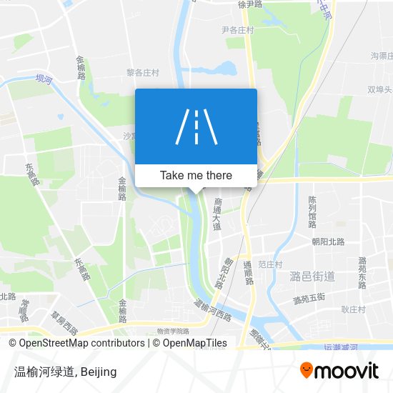 温榆河绿道 map