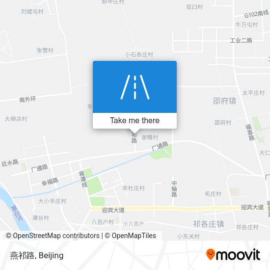 燕祁路 map