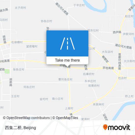 西集二桥 map