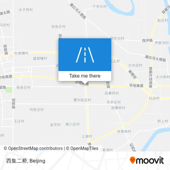 西集二桥 map
