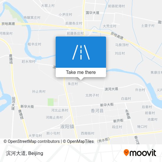 滨河大道 map